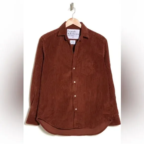 NWT New Frank & Eileen “Eileen” Relaxed Fit Corduroy Button-Up Shirt Size S